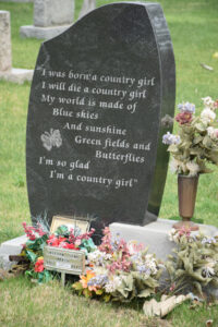 Dottie West's Grave Stone